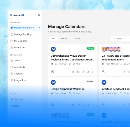 An AI-enhanced scheduling and appointment platform that simplifies bookings, calendar management, payments, and event organization for service businesses worldwide.