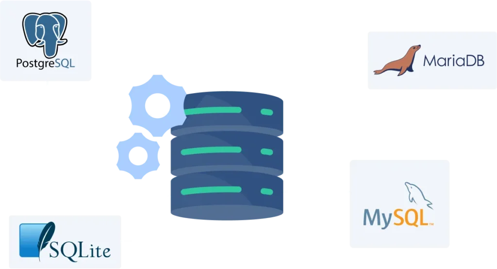 PostgreSQL, MySQL, MariaDB, or SQLite. Sensible migrations, seeds, and indexing patterns so performance scales with data. Get SaaSkit